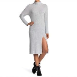 ABOUND Ribbed Mock Neck Midi Sweater Dress